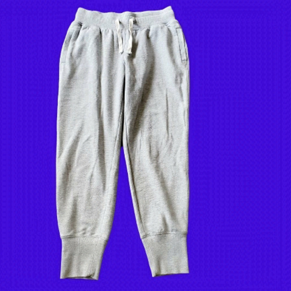 CUTE casual solid grey jogger pants. size small